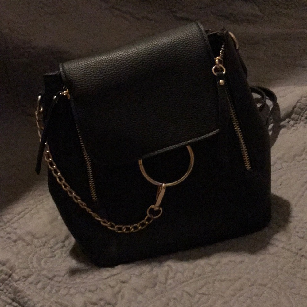 Mini Black Backpack